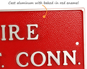 Cast aluminum fire department connection plate