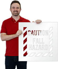 Caution Floor Stencils