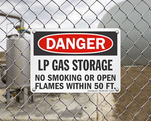 Danger Chemical Storage Area Sign