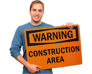 Construction area signs