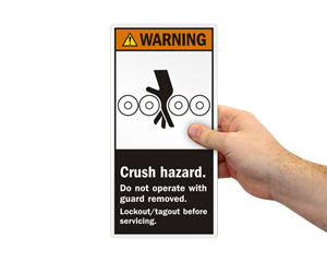 Crush Hazard Tag