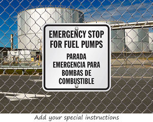 Custom emergency signs