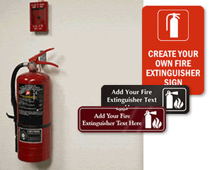 POWDER Fire Extinguisher Metal Wall Sign A5 Printed High Quality 