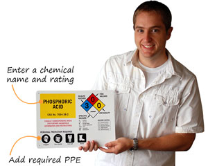 Customize Required PPE HazCom Signs