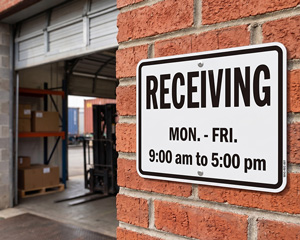 Shipping and Receiving Signs | Shipping signs | Receiving signs