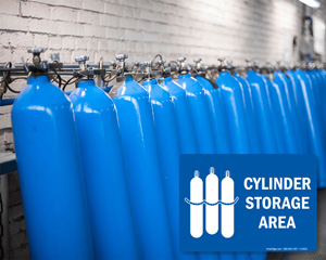 Cylinders Storage Area Sign