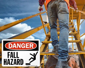 Fall Hazard Sign