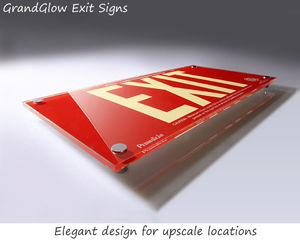 Designer exit signs