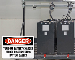 Battery Warning Label