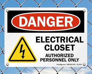 Electrical Closet Sign