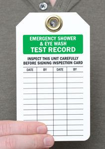 Emergency Shower and Eye Wash Test Record