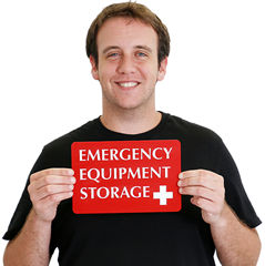 Emergency Supply Storage Signs