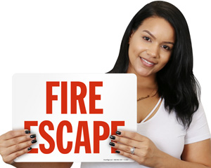 Fire Escape Signs