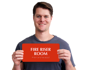 Fire Riser Signs Fire Riser Room Signs