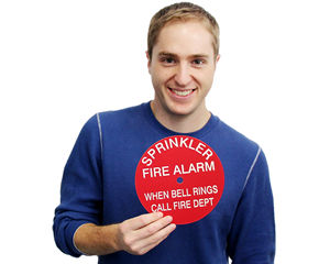 Sprinkler Fire Alarm Signs