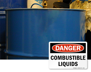Combustible Liquids Sign