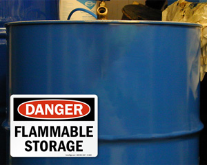 Flammable Storage Danger Signs