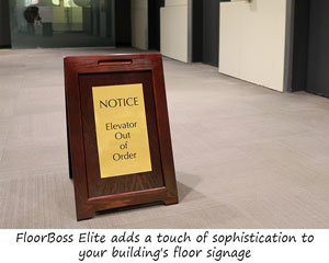 FloorBoss Elite Wooden A-Frame Floor Sign