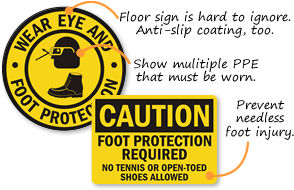 Foot Protection Signs