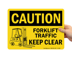 Forklift Area Signs | Keep Clear Signs