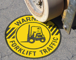 Forklift Floor Signs