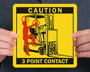 Forklift Instruction Labels