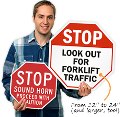 Go Slow Sound Horn Signs - MySafetySign.com