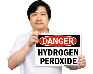 Hydrogen Peroxide OSHA Danger Sign