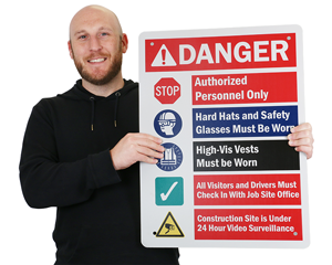 Job Site Safety Signs | Construction Job Site Safety Signs