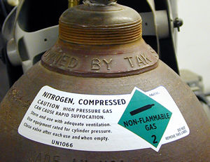 Gas Cylinder Shoulder Labels