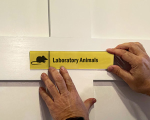 Laboratory Animals Magnetic Stacking Modular Door Sign