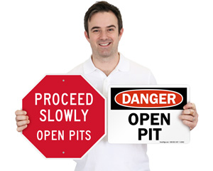 Open Trench and Pit Signs