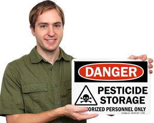 Pesticide Storage Danger Signs