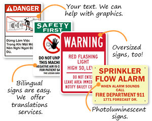 Quotation for Safety Signs