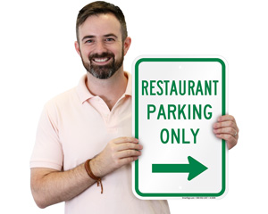 Restaurant Parking Signs