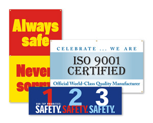 Safety Banners - Quality and Teamwork Banners