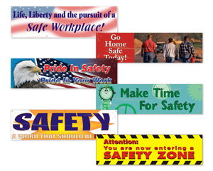  Safety Banners - 28"x 8-ft Multi-Color