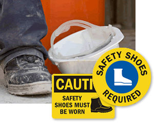 Safety Shoes Signs