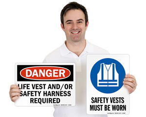 Safety Vest Signs