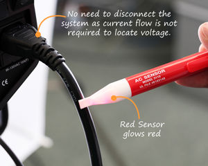 Santronics AC Detection Sensor Glow Red