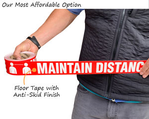 social distancing floor tape