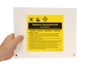 Sodium Hypochlorite Label