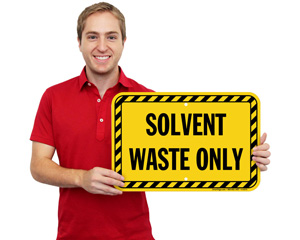 Solvent Waste Signs
