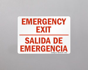 Spanish Exit Signage