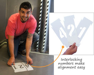 Interlocking Stencil Number & Letter Kits