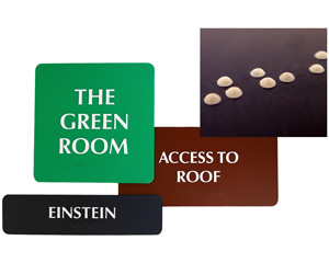 Custom Braille Signs