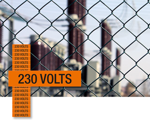 230 Voltage Marker Volts Labels