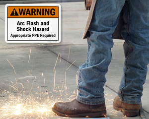 rc Flash And Shock Hazard ANSI Warning Sign
