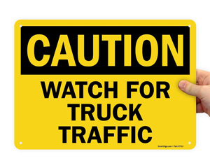 Truck Warning Sign