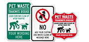 Custom Dog Poop Signs